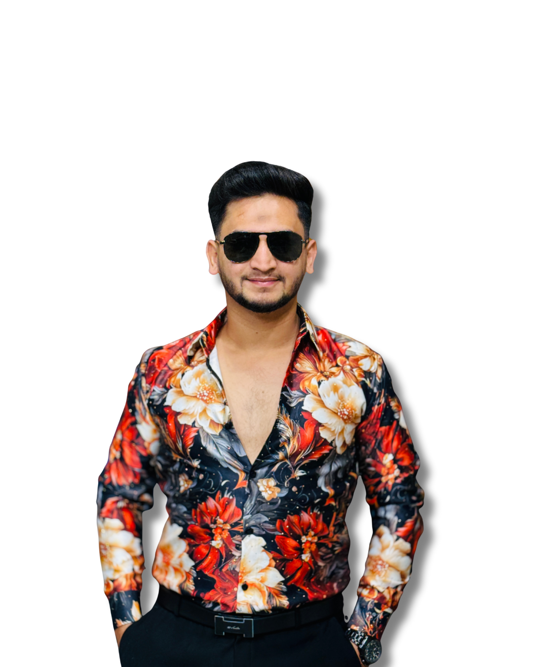 Bold Floral Statement Shirt
